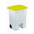 Contitop, mobiler Abfallbehälter mit Pedal 70L weiß/gelb/VE:3