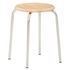 Hocker, Sitz H 480mm, Sitz Buche, Gestell Stahl