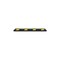 Parkplatzbegrenzung, B 1800mm, Recycling-Gummi, schwarz/gelb
