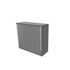 Aufsatzschrank, f. Rollladenschrank, HxBxT 1070x1200x445mm, BZ-grau