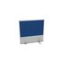Aufsatz-Paneel, f. Schreibtisch, Anbau hinten, MP-hellgrau, BN6016-blau