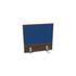 Aufsatz-Paneel,f. Schreibtisch,Anbau hinten,NV Braun Hickory,BN6016-blau