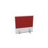 Aufsatz-Paneel,f. Schreibtisch,Anbau hinten,B 600mm,BI-weiss,BN4011-rot
