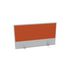 Aufsatz-Paneel,f. Schreibtisch,Anbau hinten,MP-hellgrau,BN3012-orange