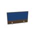 Aufsatz-Paneel,f. Schreibtisch,Anbau hinten,NV Braun Hickory,BN6016-blau