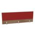 Aufsatz-Paneel,f. Schreibtisch,Anbau hinten,B 1600mm,NT-Cherry,BN4011-rot