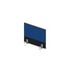 Aufsatz-Paneel, f. Schreibtisch, Anbau seitlich, CC-schwarz, BN6016-blau