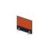 Aufsatz-Paneel,f. Schreibtisch,Anbau seitlich,CC-schwarz,BN3012-orange