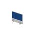 Aufsatz-Paneel,f. Schreibtisch,Anbau seitlich,MP-hellgrau,BN6016-blau