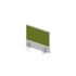 Aufsatz-Paneel,f. Schreibtisch,Anbau seitlich,MP-hellgrau,BN7048-grün