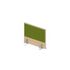 Aufsatz-Paneel, f. Schreibtisch, Anbau seitlich, NH-Ahorn, BN7048-grün
