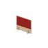 Aufsatz-Paneel,f. Schreibtisch,Anbau seitlich,B 600mm,NH-Ahorn,BN4011-rot