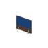 Aufsatz-Paneel, f. Schreibtisch, NV Braun Hickory, BN6016-blau
