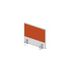 Aufsatz-Paneel, f. Schreibtisch, Anbau seitlich, BI-weiss, BN3012-orange