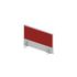 Aufsatz-Paneel, f. Schreibtisch, Anbau seitlich, MP-hellgrau, BN4011-rot