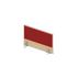 Aufsatz-Paneel,f. Schreibtisch,Anbau seitlich,B 800mm,NH-Ahorn,BN4011-rot