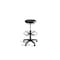 Drehhocker, Sitz HxØ 570-830x340mm, Rundsitz, Sitz Kunstleder schwarz