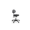 Arbeitsdrehstuhl, Standardsitz schwarz, PU, Sitz H 440-600mm