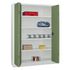 Großraum-Falttürenschrank,HxBxT 1950x1500x400mm,RAL7035,Front RAL6011