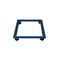 Fahrgestell, f. Pultschrank, H 60mm, Gestell Stahl, 4 Lenkrollen, RAL5010
