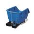 PE-Kippbehälter, HxLxB 830x1530x960mm, 0, 5m³, Tragl. 150kg, blau, Rollen