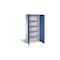 Universalschrank,HxBxT 1950x890x415mm,4xStahlboden,Zylinderschloss,Sockel
