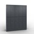 Abteilschrank,HxBxT 1800x1480x500mm,5x2 Abt.,Korpus RAL7021,Front RAL7021