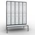 Sitzbankschrank,HxBxT 2090x1480x815mm,Korpus RAL7021,Front RAL7035