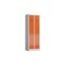 Garderobenschrank, HxBxT 1800x590x500mm, 2 Abt., Abt. B 295mm, Drehriegel