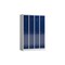 Garderobenschrank,HxBxT 1800x1185x500mm,4 Abt.,Abt. B 295mm,Drehriegel