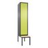 Sitzbankschrank,HxBxT 2090x420x815mm,Korpus RAL7021,Front RDS1108060