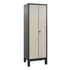 Garderobenschrank,HxBxT 1850x610x500mm,Korpus RAL7021,Front Sen-Esche