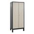 Garderobenschrank,HxBxT 1850x810x500mm,Korpus RAL7021,Front Sen-Esche