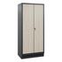 Garderobenschrank,HxBxT 1800x810x500mm,Korpus RAL7021,Front Sen-Esche