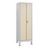 Garderobenschrank,HxBxT 1850x610x500mm,Korpus RAL7035,Front Donau-Ahorn