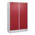 Garderobenschrank,HxBxT 1800x1190x500mm,Korpus RAL7035,Front RAL3003