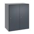 Garderobenschrank,HxBxT 950x800x525mm,2 Abt.,Abt. B 400mm,Zylinderschloss