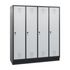 Garderobenschrank,HxBxT 1800x1590x500mm,Korpus RAL7021,Front RAL7035