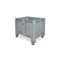 Großbehälter, HxLxB 1000x800x1200mm, 550l, PP, grau, Wände geschlossen