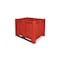 Großbehälter, HxLxB 850x800x1200mm, 550l, PP, rot, Wände geschlossen