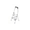 Klapptritt, 2 Stufe(n), Podest H 490mm, Alu