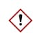 Gefahrensymbol, gesundheitsgefährdend, Aufkleber, Folie, HxB 26x26mm