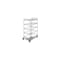 Edelstahl-Etagenwagen, Tragl. 150kg, 5 Etage(n), Ladefl. LxB 1000x600mm