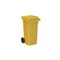 Mülltonne,120l,HxBxT 933x500x550mm,Deckel gelb,Korpus HDPE gelb,2 Räder