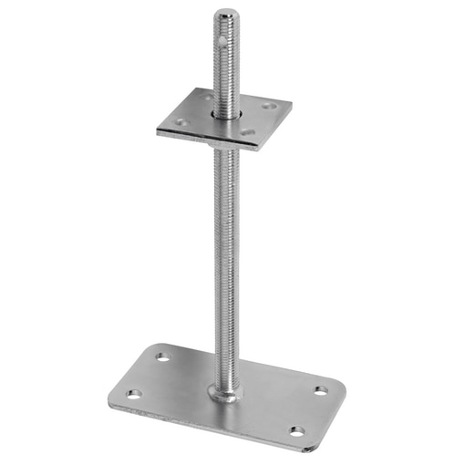 Stützenfuss Typ D 100 x 100 x 8 mm auf Beton höhenverstellbar