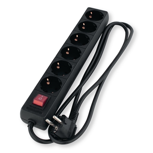 6-socket PVC terminal 250V