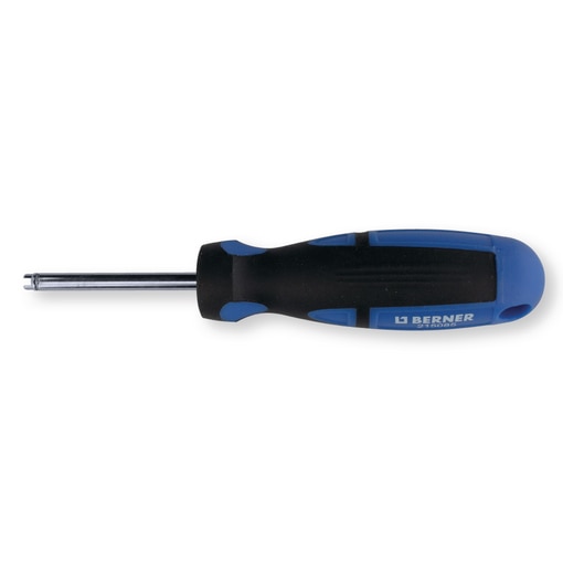 Valve screwdriver with holder
