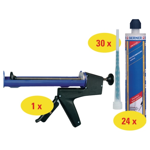 24x MCS UNIPLUS300 + PISTOLE H14