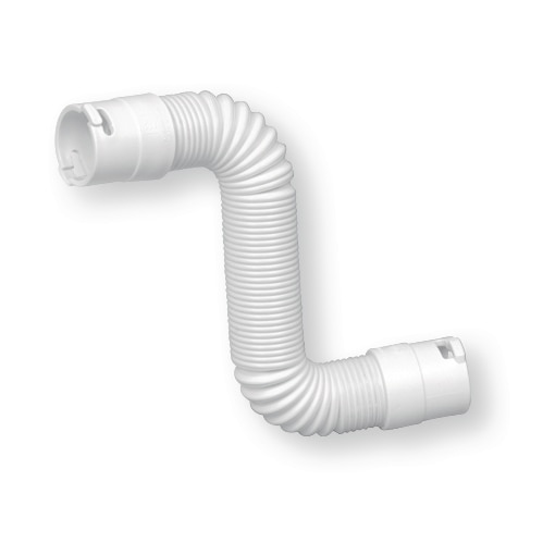 Tuyau évacuation extensible nu raccords à baîonette