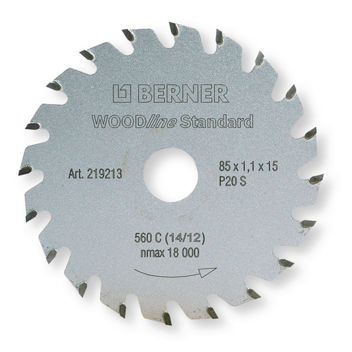Cirkelzaagblad WOODline Standard 85X1,1X15 P20 S